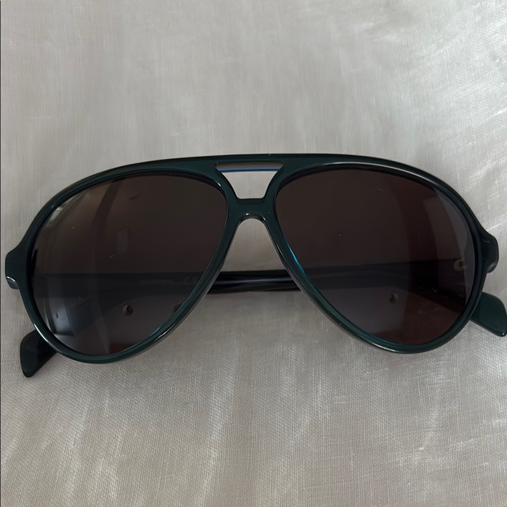 Diesel Black Aviator Sunglasses with Double Bridge